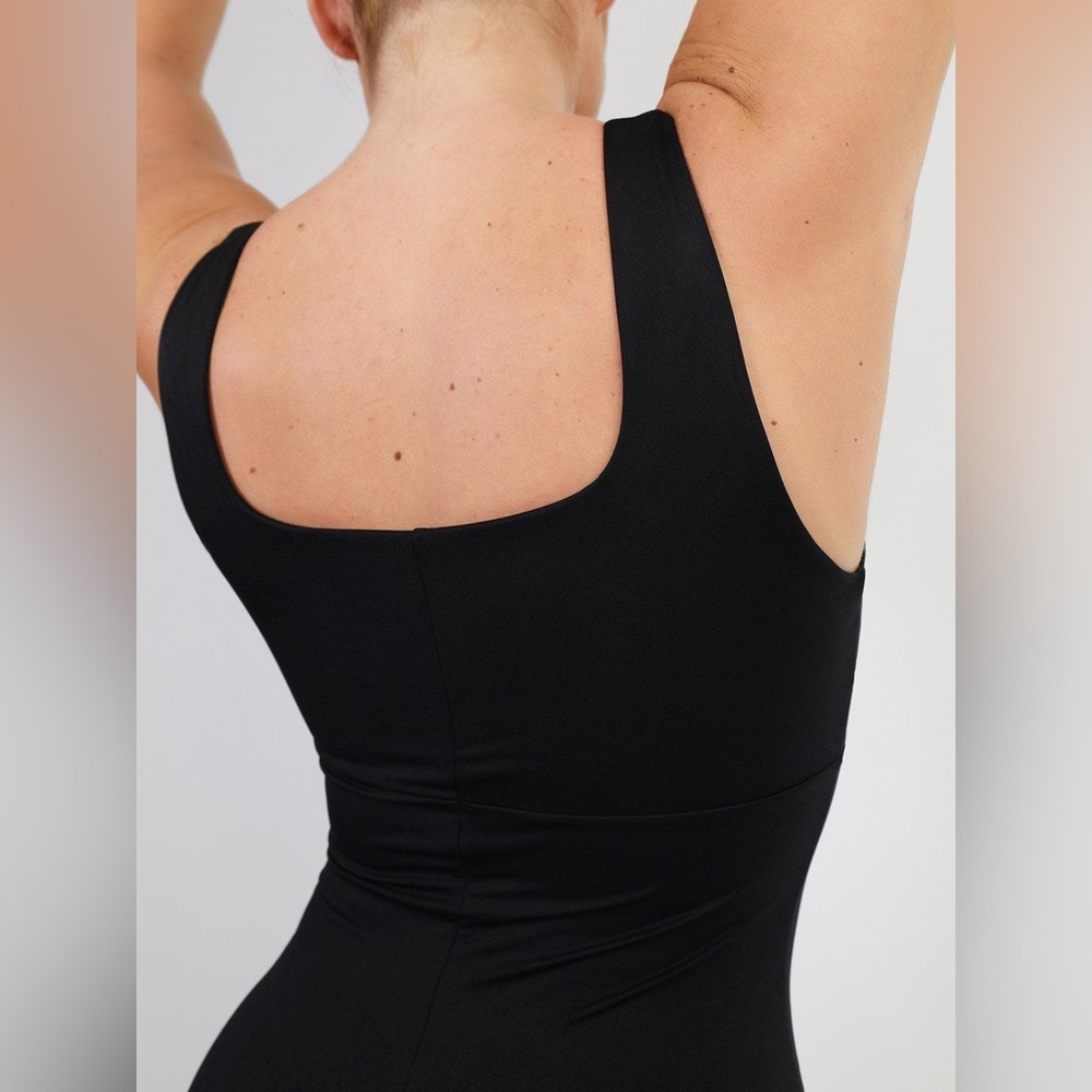 NWT Popilush Black Women's Square-Neck Jumpsuit Large - Picture 9 of 16